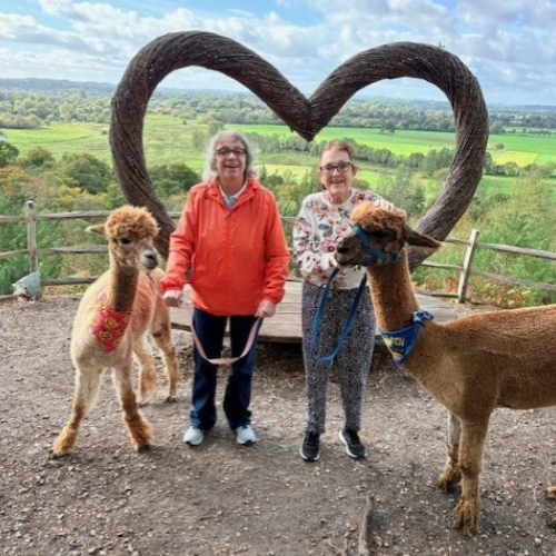 Family sharing a supportive moment together